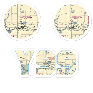 Trulson Field (Y99) VFR Sectional Sticker Pack