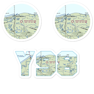 Grand Marais Airport (Y98) VFR Sectional Sticker Pack