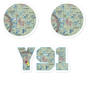 Home Acres Sky Ranch Airport (Y91) VFR Sectional Sticker Pack