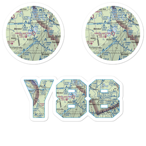 Green Lake Airport (Y88) VFR Sectional Sticker Pack