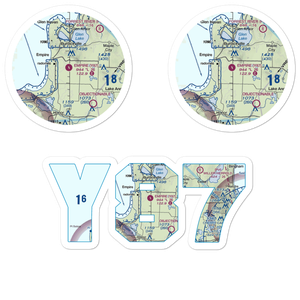 Empire Airport (Y87) VFR Sectional Sticker Pack