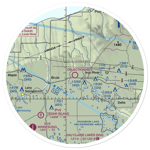 Bayfield County Airport (Y77) VFR Sectional Sticker (30 mile)