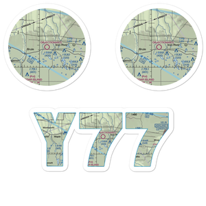 Bayfield County Airport (Y77) VFR Sectional Sticker Pack
