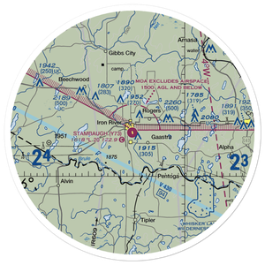 Stambaugh Airport (Y73) VFR Sectional Sticker (30 mile)