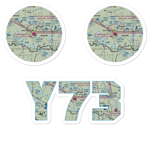 Stambaugh Airport (Y73) VFR Sectional Sticker Pack