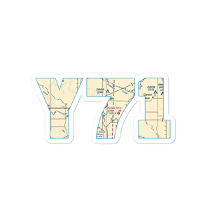 Elgin Municipal Airport (Y71) VFR Sectional Sticker
