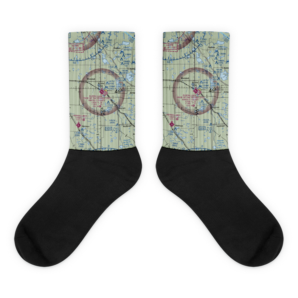 Elbow Lake Municipal - Pride of the Prairie Airport (Y63) VFR Sectional Socks 