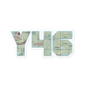 Bedford Municipal Airport (Y46) VFR Sectional Sticker