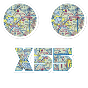 Mid Florida at Eustis Airport (X55) VFR Sectional Sticker Pack