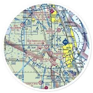 New Hibiscus Airpark (X52) VFR Sectional Sticker (30 mile)