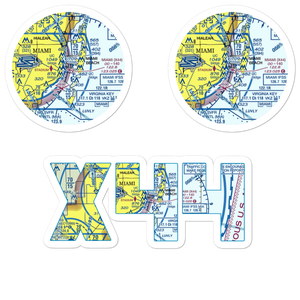 Miami Seaplane Base (X44) VFR Sectional Sticker Pack