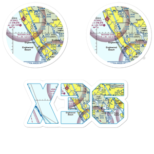 Buchan Airport (X36) VFR Sectional Sticker Pack