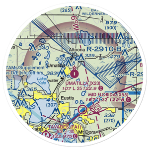 Umatilla Municipal Airport (X23) VFR Sectional Sticker (20 mile)