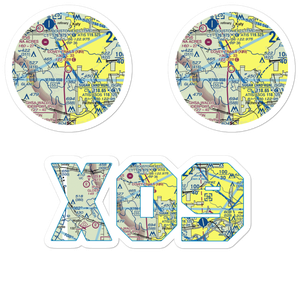 Covey Trails Airport (X09) VFR Sectional Sticker Pack