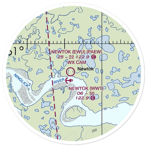 Newtok Seaplane Base (WWT) VFR Sectional Sticker (20 mile)