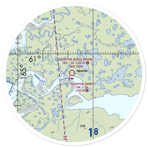 Newtok Seaplane Base (WWT) VFR Sectional Sticker (30 mile)