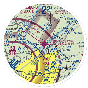 Air Harbor Airport (W88) VFR Sectional Sticker (20 mile)