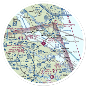 Hummel Field (W75) VFR Sectional Sticker (30 mile)