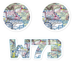 Mid Atlantic Soaring Center Airport (W73) VFR Sectional Sticker Pack