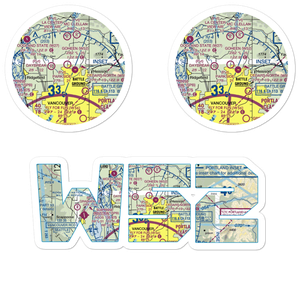 Goheen Airport (W52) VFR Sectional Sticker Pack