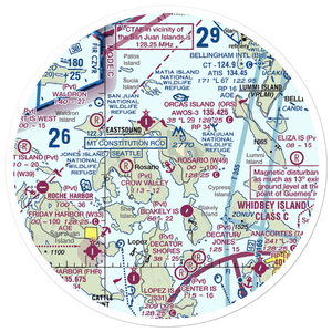 Rosario Seaplane Base (W49) VFR Sectional Sticker (30 mile)