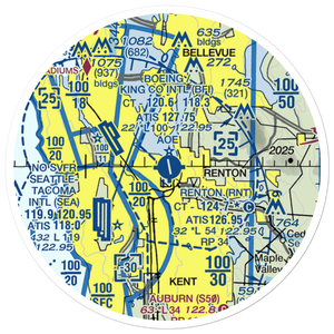 Will Rogers Wiley Post Memorial Seaplane Base (W36) VFR Sectional Sticker (20 mile)