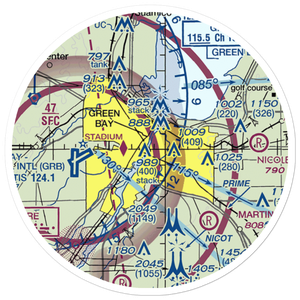 Foxair Seaplane Base (W26) VFR Sectional Sticker (20 mile)