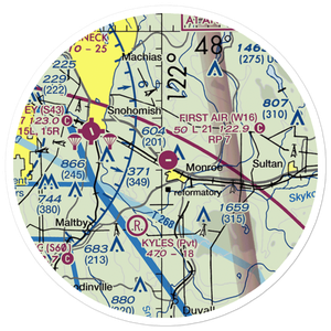 Firstair Field (W16) VFR Sectional Sticker (20 mile)