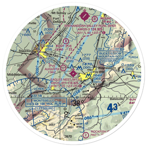 Eagle's Nest Airport (W13) VFR Sectional Sticker (30 mile)
