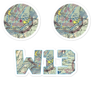 Eagle's Nest Airport (W13) VFR Sectional Sticker Pack