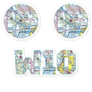 Whidbey Air Park (W10) VFR Sectional Sticker Pack