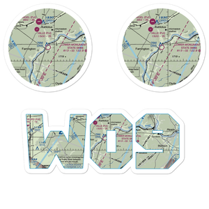 Lower Monumental State Airport (W09) VFR Sectional Sticker Pack
