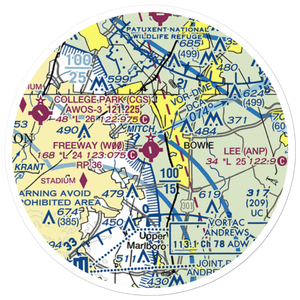 Freeway Airport (W00) VFR Sectional Sticker (20 mile)