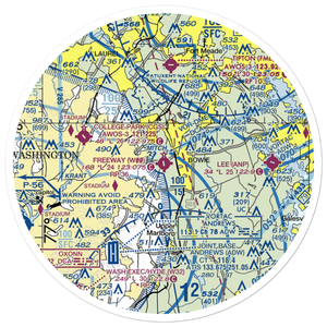 Freeway Airport (W00) VFR Sectional Sticker (30 mile)