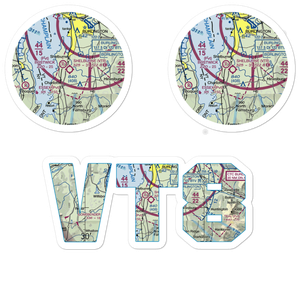 Shelburne Airport (VT8) VFR Sectional Sticker Pack