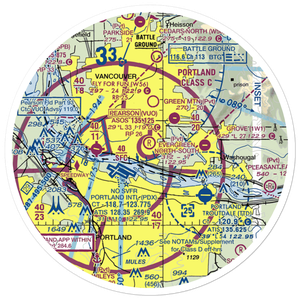 Evergreen Field (59S) VFR Sectional Sticker (30 mile)