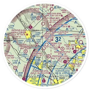 Heritage Creek Airstrip (58T) VFR Sectional Sticker (30 mile)