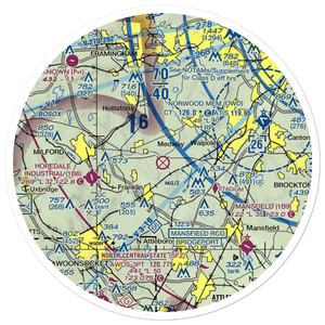 Norfolk airport (32M) VFR Sectional Sticker (30 mile)