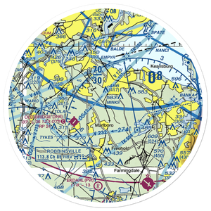 Marlboro Airport (2N8) VFR Sectional Sticker (30 mile)