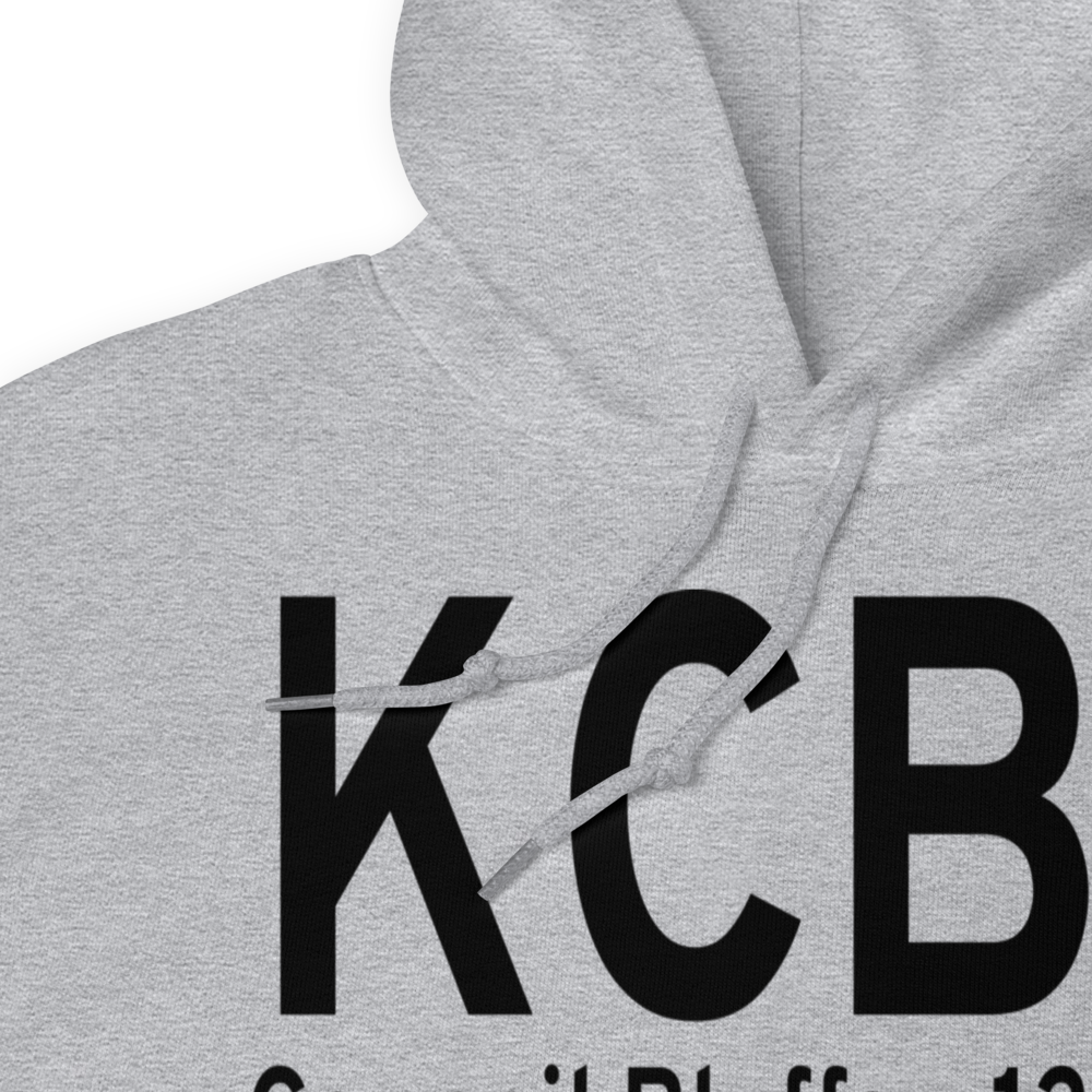 Council Bluffs Municipal Airport (KCBF) ICAO Hoodie Sweatshirt 