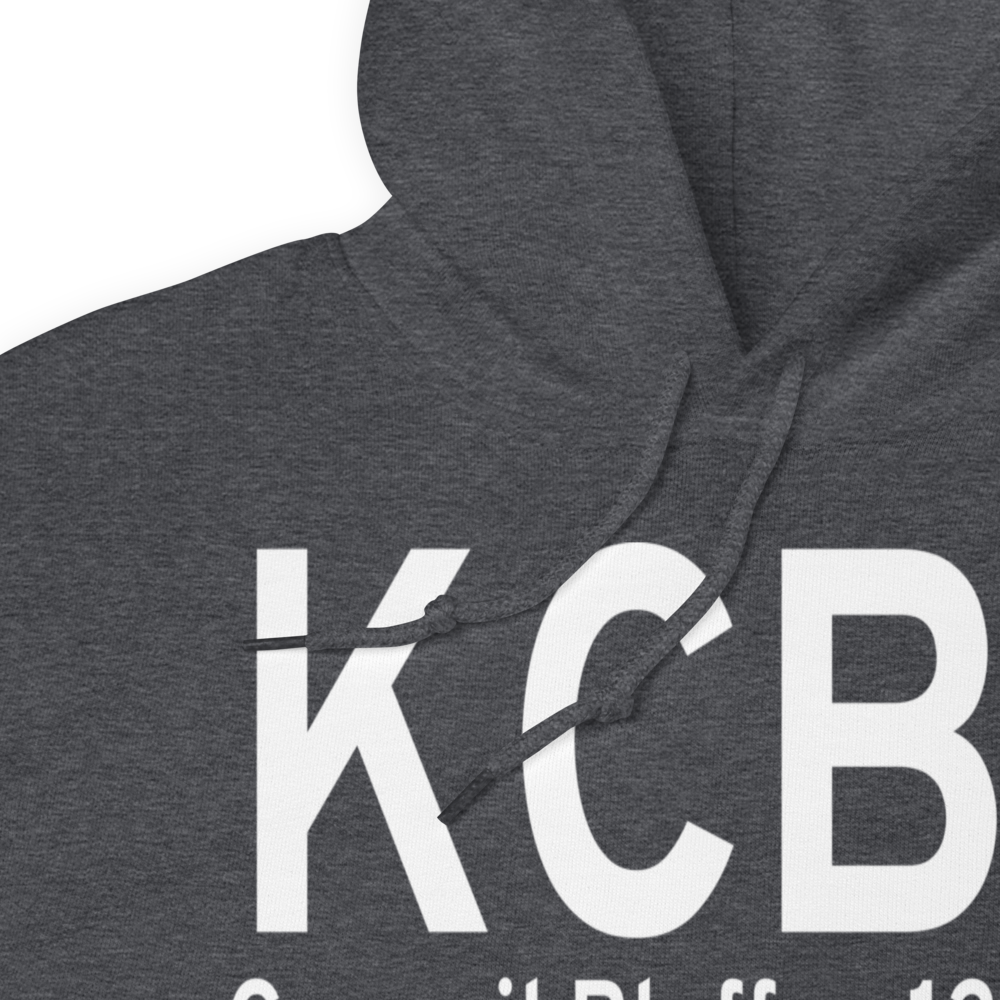 Council Bluffs Municipal Airport (KCBF) ICAO Hoodie Sweatshirt 