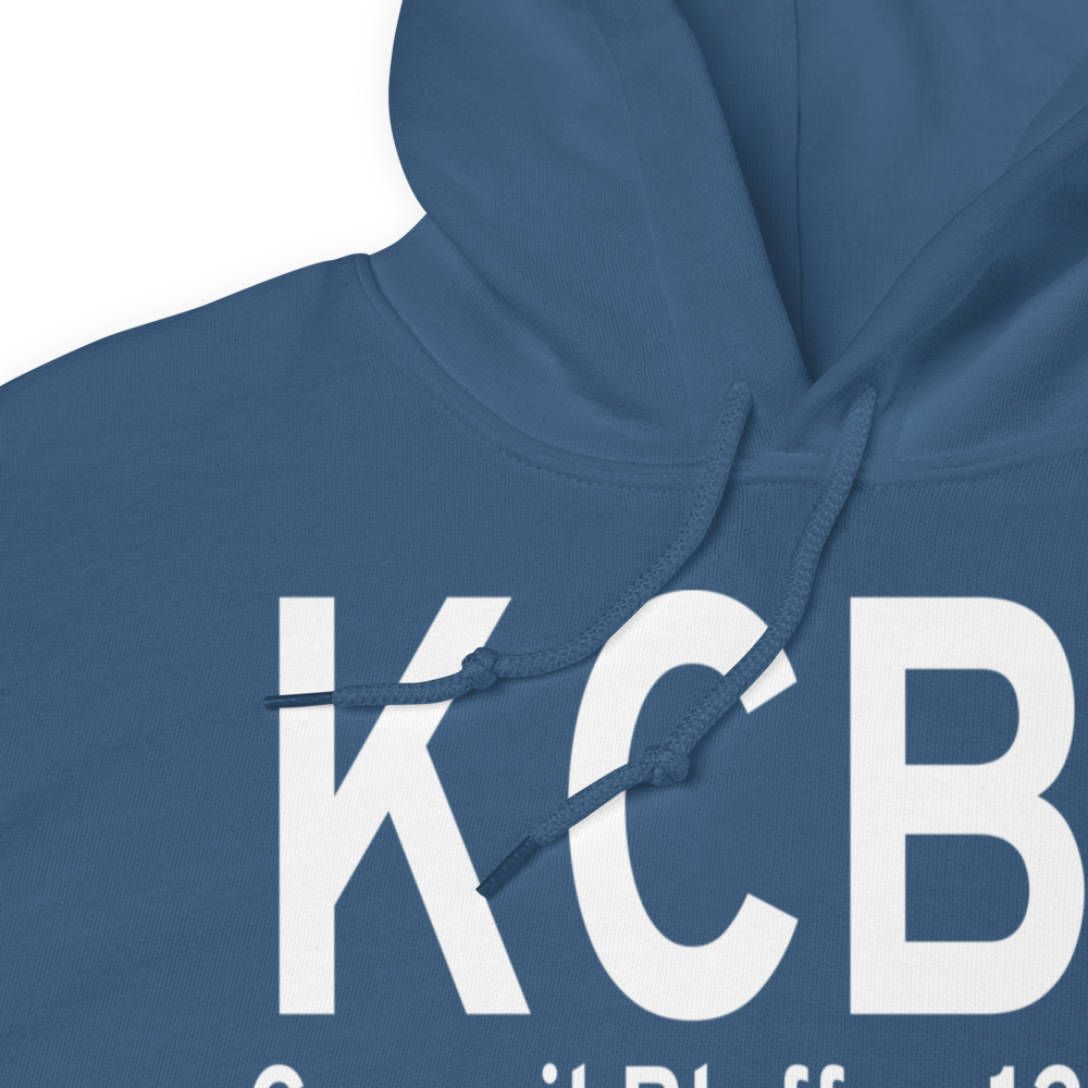 Council Bluffs Municipal Airport (KCBF) ICAO Hoodie Sweatshirt 