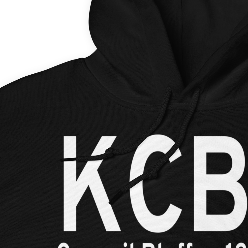 Council Bluffs Municipal Airport (KCBF) ICAO Hoodie Sweatshirt 