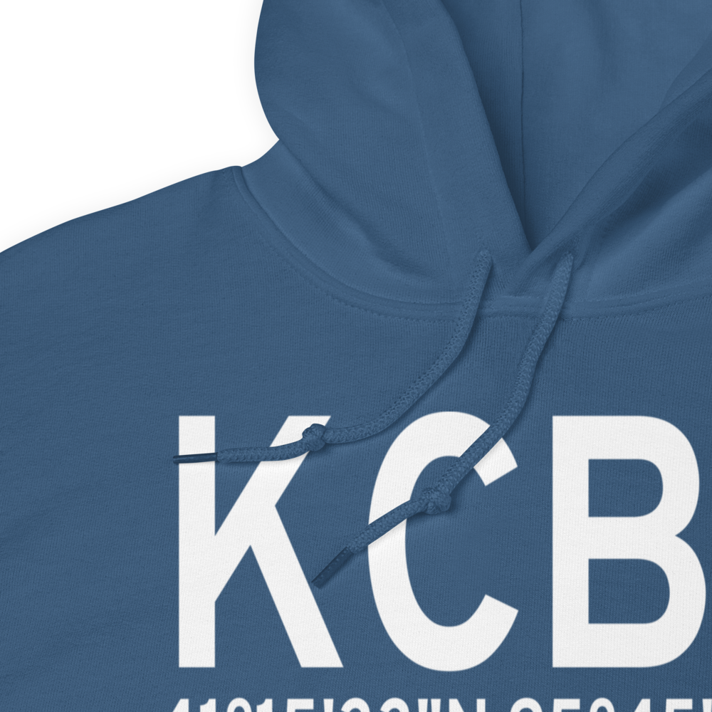 Council Bluffs Municipal Airport (KCBF) ICAO Hoodie Sweatshirt 