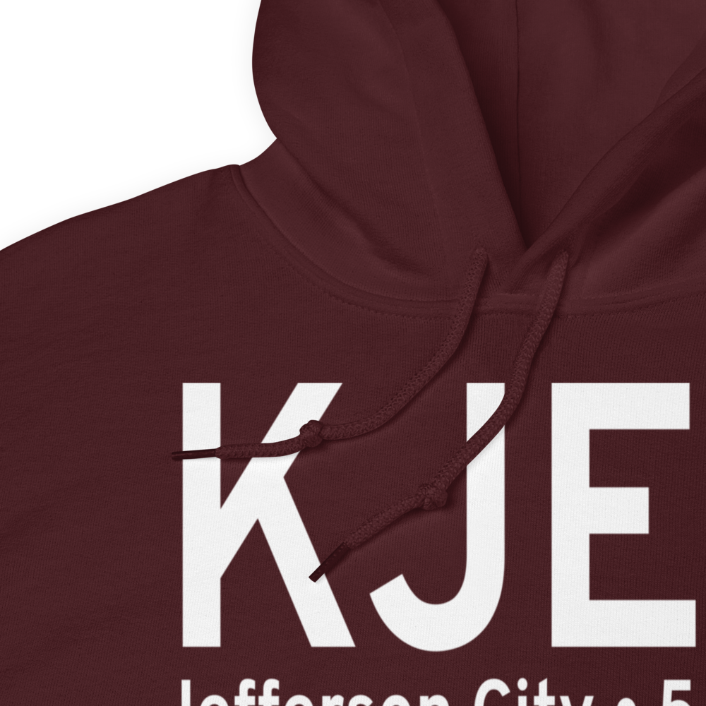Jefferson City Memorial Airport (KJEF) ICAO Hoodie Sweatshirt 