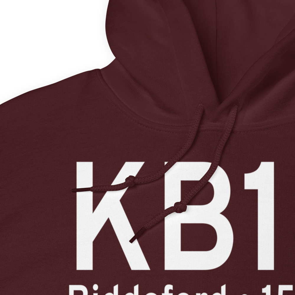 Biddeford Municipal Airport (KB19) ICAO Hoodie Sweatshirt 