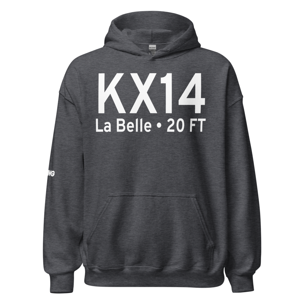 La Belle Municipal Airport (KX14) ICAO Hoodie Sweatshirt 