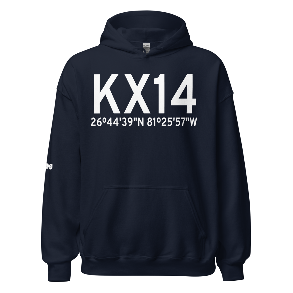 La Belle Municipal Airport (KX14) ICAO Hoodie Sweatshirt 