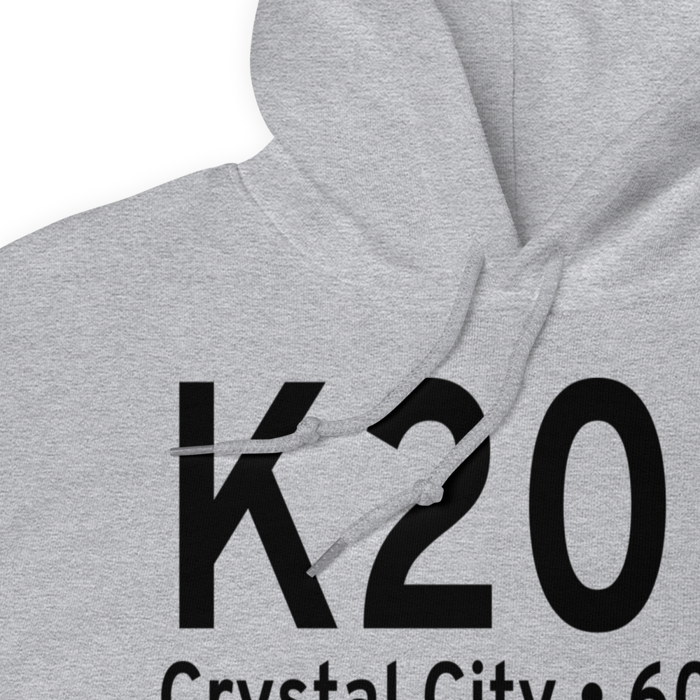 Crystal City Municipal Airport (K20R) ICAO Hoodie Sweatshirt 
