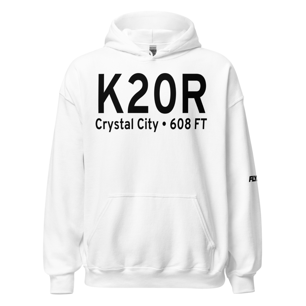 Crystal City Municipal Airport (K20R) ICAO Hoodie Sweatshirt 